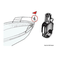 Support mât 20 mm