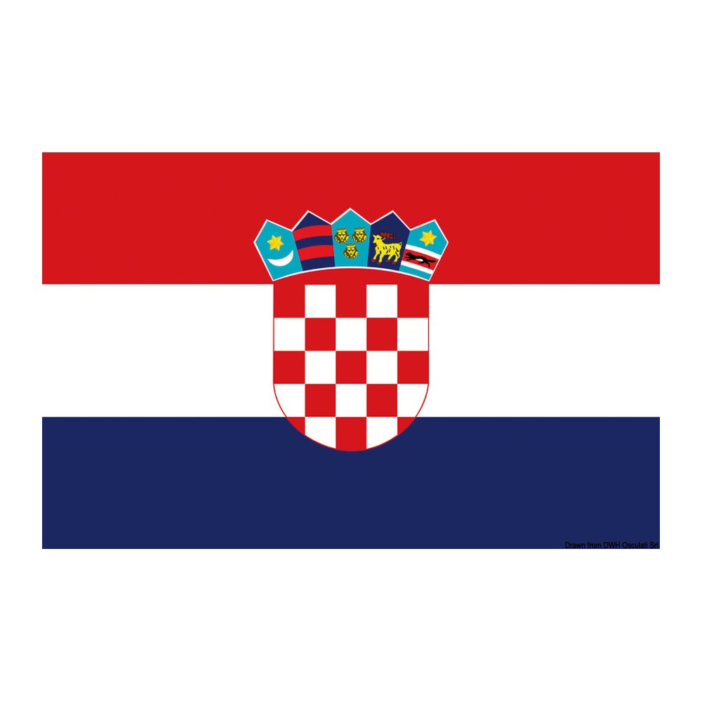 Flag Croatia 50 x 75 cm - foto originale Osculati Srl