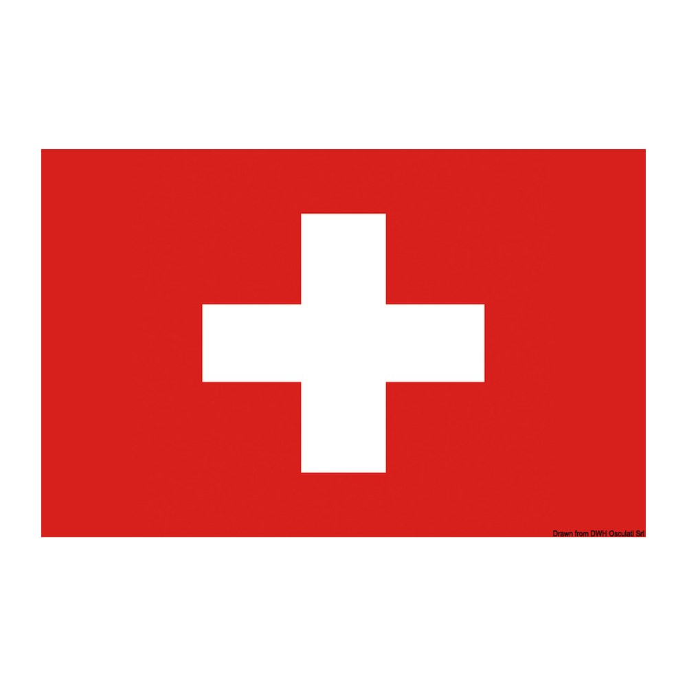 Flag Switzerland 70 x 100 cm - foto originale Osculati Srl