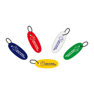 Soft rubber floating keyring red (pack of 10) - foto originale Osculati Srl