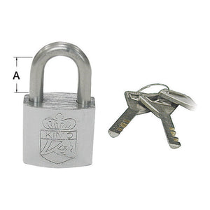 SS padlock 50x31 mm - foto originale Osculati Srl