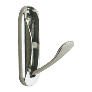 Foldaway coat hook chromed brass 75x25 mm - foto originale Osculati Srl