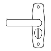 CONTEMPORARY Paar Klinken mit Verriegelung links