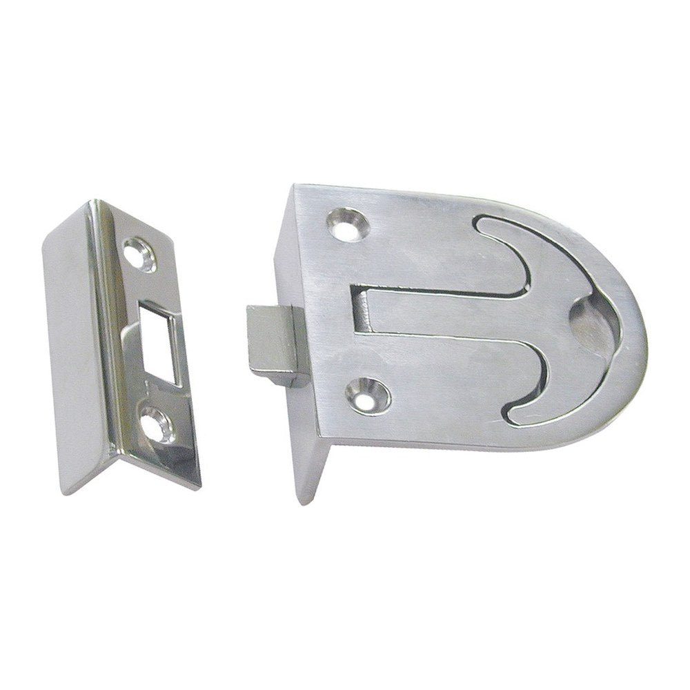 Flush pull latch AISI316 mirror polished 57x76 mm - foto originale Osculati Srl