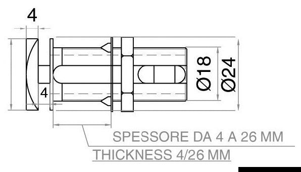 Flush Lock oval Typ B - foto originale Osculati Srl