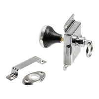 Serrure WC laiton chromé 95x57 mm