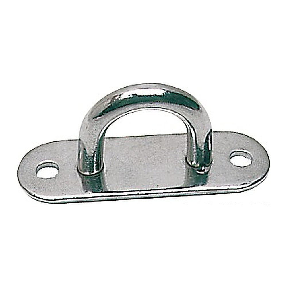 Eyebridge flat base polished SS 26x80 mm (pack of 10) - foto originale Osculati Srl
