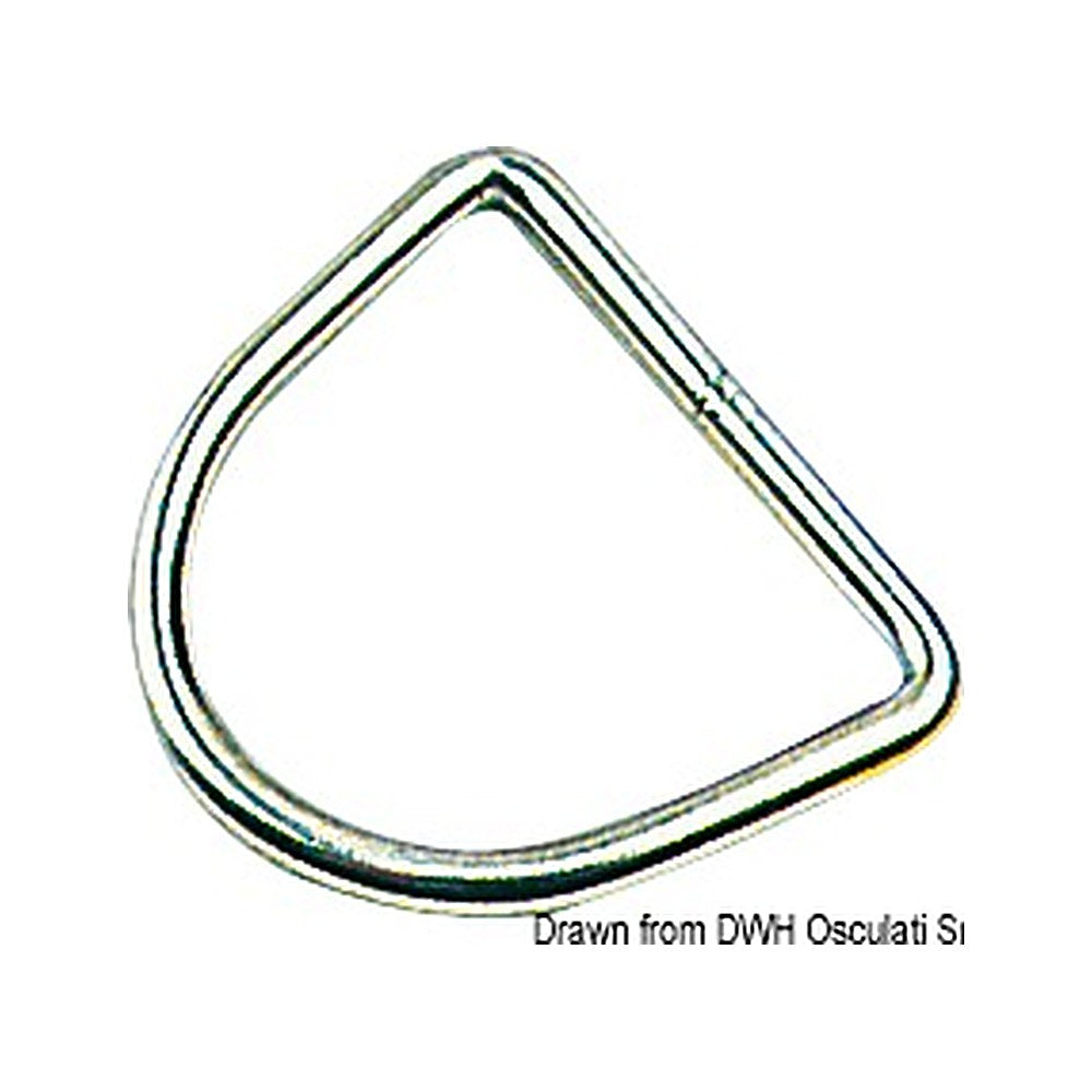 D-ring 6x50 mm (pack of 10) - foto originale Osculati Srl