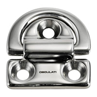 Pad eye 75x77 mm anello 10 mm carico di rottura 7000 kg