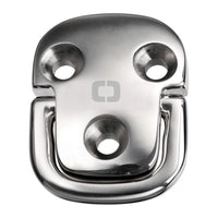 Pontet à platine carrée 75x60 mm, anneau 8 mm, BL 5100 kg