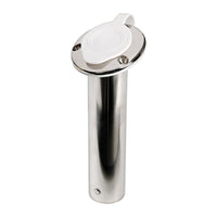 Porte-canne 75° AISI 316 capuchon blanc