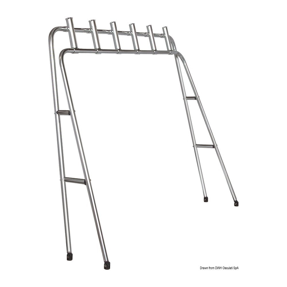 Oceansouth Foldable rod holder rack 6 places 32 mm - foto originale Osculati Srl