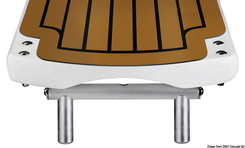 Polybridge II folding carbon gangplank w/brown EVA - foto originale Osculati Srl