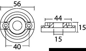 Tecnoseal Spare anode for Vetus Bow 75/80/95 - foto originale Osculati Srl