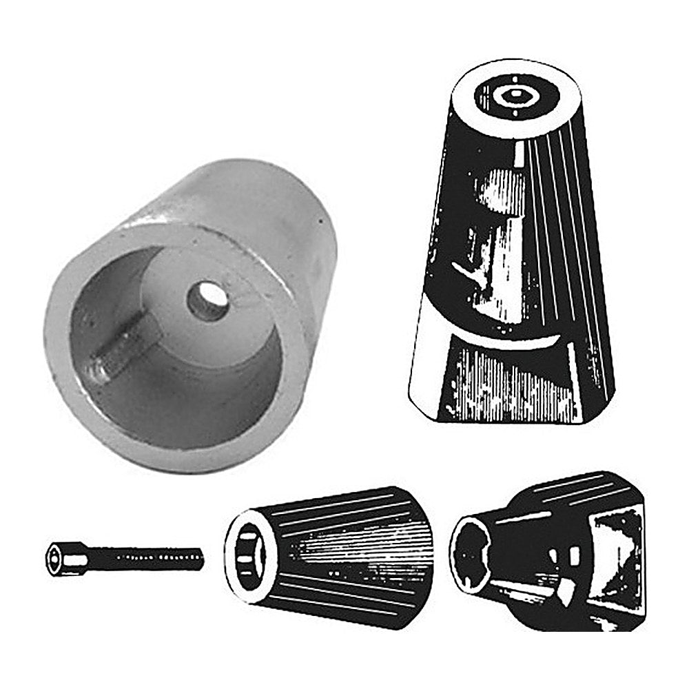 Tecnoseal Ogive shaft anode w/zinc plate 20 mm - foto originale Osculati Srl