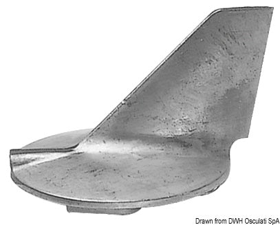 Tecnoseal Zinc directional fin for Yamaha 225/300 HP - foto originale Osculati Srl