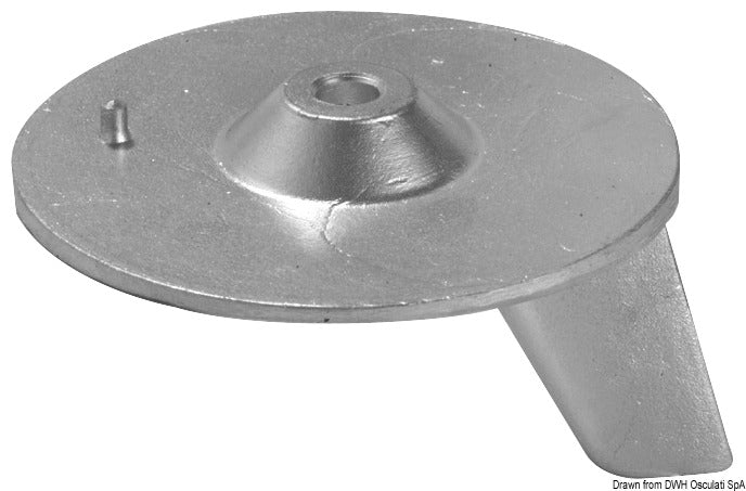 Tecnoseal Zinc fin anode Honda 25/50 HP - foto originale Osculati Srl