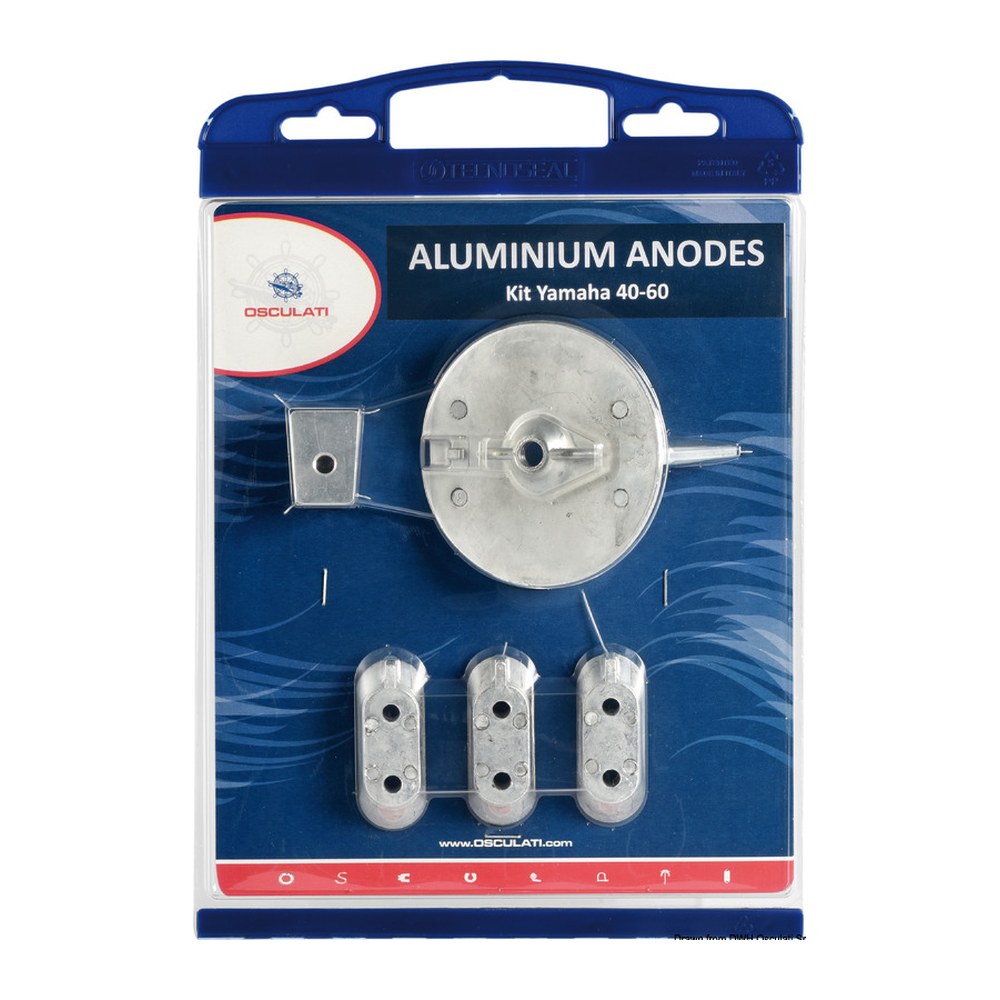 Osculati by Tecnoseal Anode kit Yamaha 4-stroke outboards 40/60 zinc - foto originale Osculati Srl