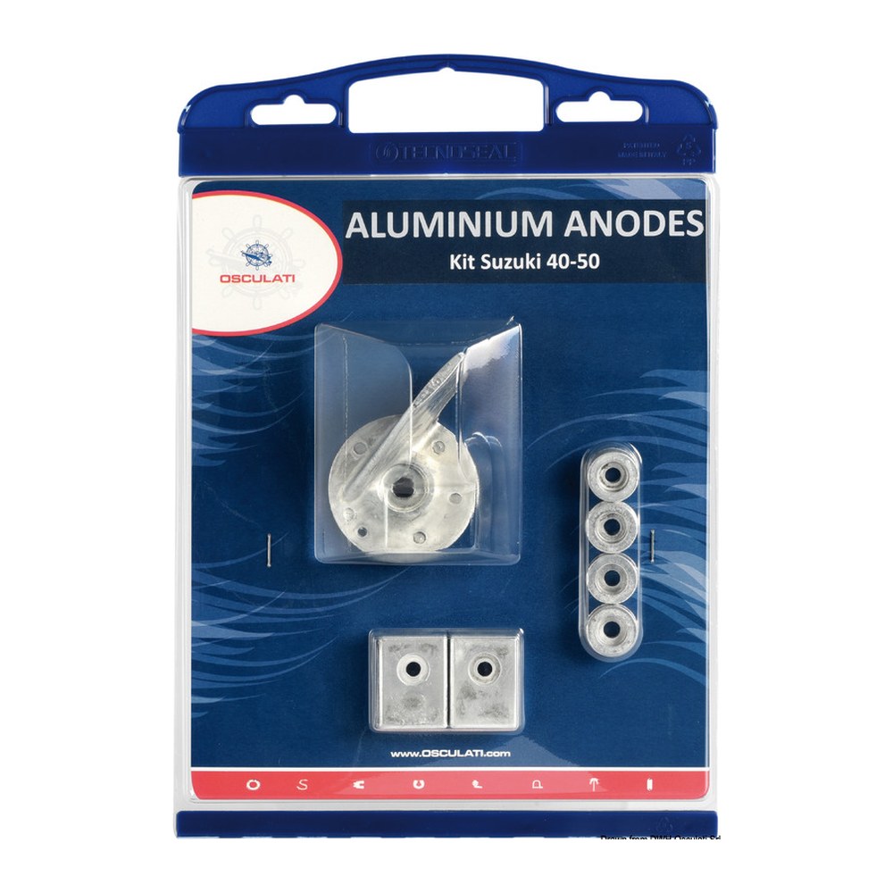 Osculati by Tecnoseal Anode kit Suzuki 40/50 HP zinc - foto originale Osculati Srl