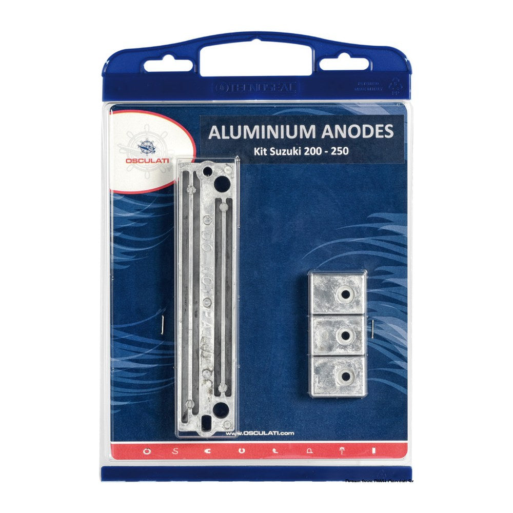 Osculati by Tecnoseal Anode kit Suzuki 200/250 HP aluminium - foto originale Osculati Srl