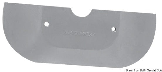 Tecnoseal Plate aluminium anode for Alpha One in/outboards - foto originale Osculati Srl