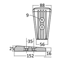 Tecnoseal Aluminium anode Volvo DPR-DPH