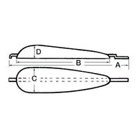 Tecnoseal Anodo da saldare 5000 g Zinco