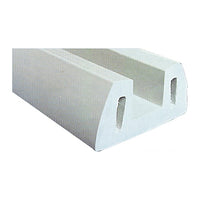 Tessilmare PVC-Scheuerleiste, grau 72x30 mm, Stücke von 2 m