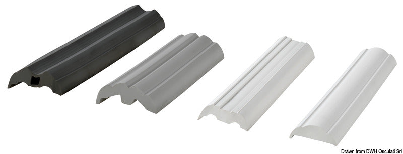 Douglas marine Black PVC base for fender profile 28 flared (24 m roll) - foto originale Osculati Srl