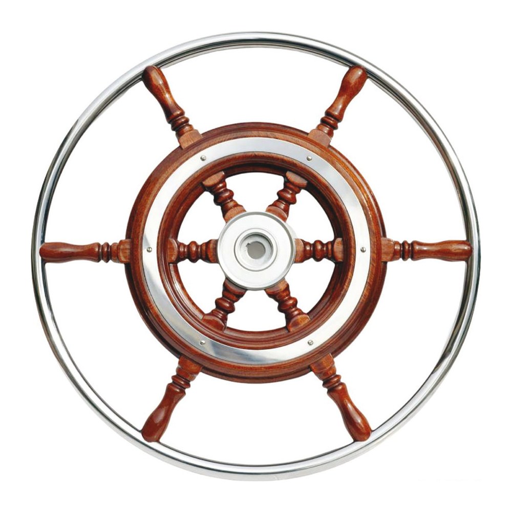 Steering wheel w/SS external rim 62 cm - foto originale Osculati Srl