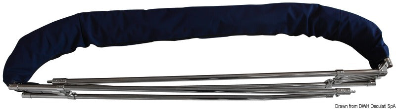 Shade Master Inox Depth foldable bimini 175/190 cm - foto originale Osculati Srl