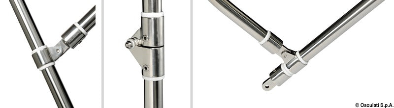 4-arc bimini high AISI316 180/190 cm white - foto originale Osculati Srl