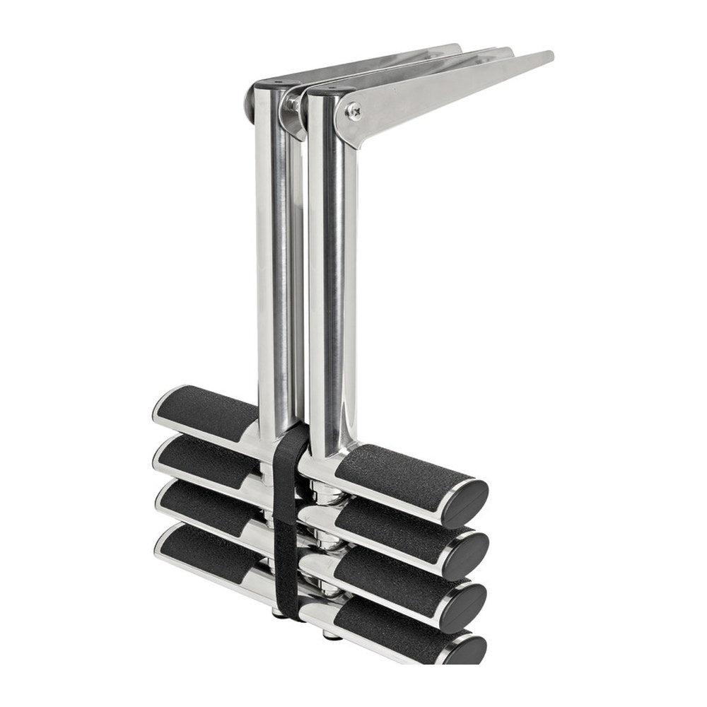 DIVER telescopic ladder 4 steps black - foto originale Osculati Srl