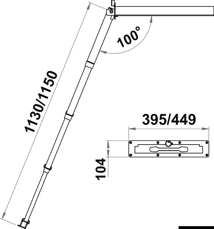 Douglas marine 4-step XL telescopic ladder with handle - foto originale Osculati Srl