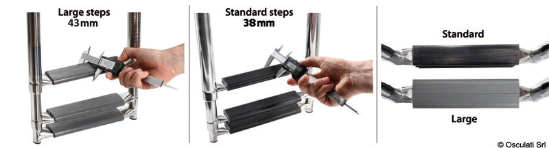 EasyUp under platform ladder 480x440 mm - foto originale Osculati Srl