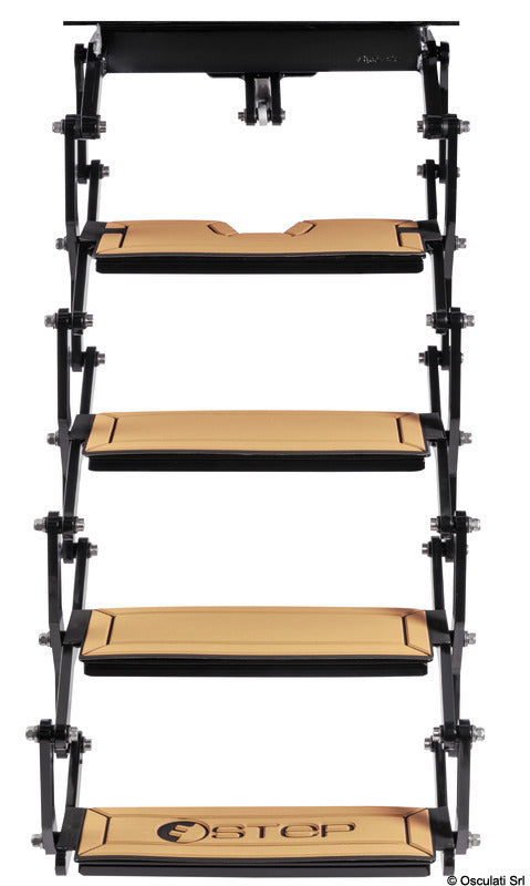 Douglas marine E-STEP 12V 4 steps large electric ladder - foto originale Osculati Srl