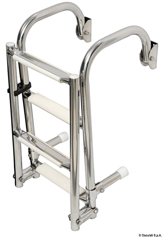 Foldable ladder arch mounting arms 3 steps - foto originale Osculati Srl