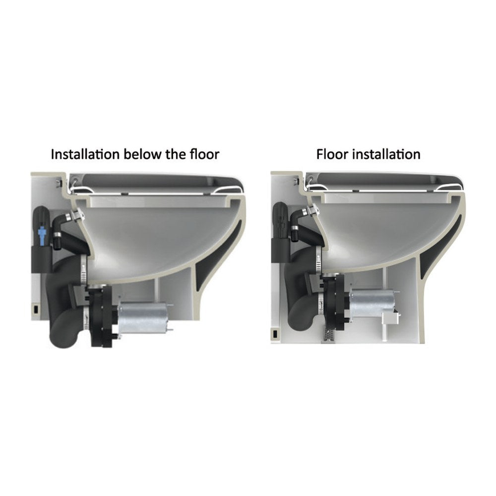 TECMA electric toilet Silence Plus 2G 24V Eko Touchpanel - foto originale Osculati Srl