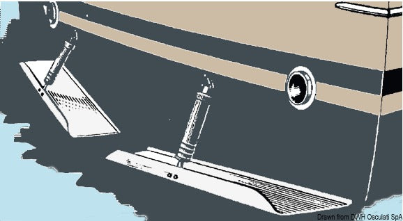 Douglas marine S.S twin flaps 75x23 cm - foto originale Osculati Srl