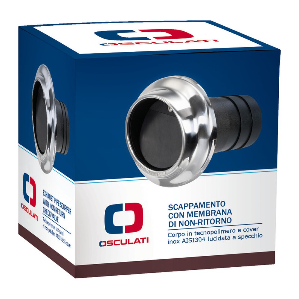 Technopolymer and SS exhaust pipe 45 mm - foto originale Osculati Srl
