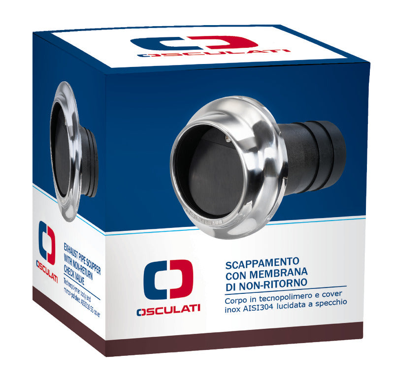 Technopolymer and SS exhaust pipe 40 mm - foto originale Osculati Srl