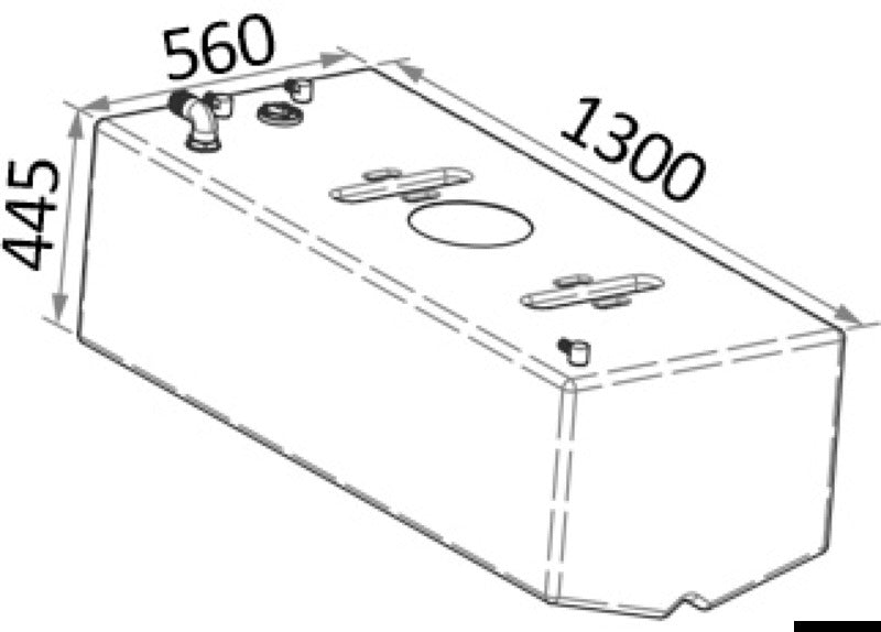 Fuel tank 271 l - foto originale Osculati Srl