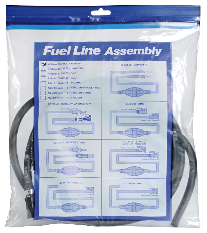 Fuel pipe w/2 MERCURY female joints - foto originale Osculati Srl