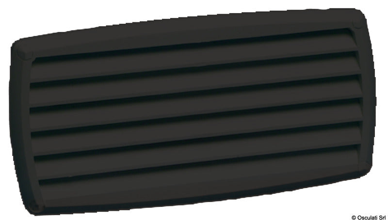 ABS louvred vent black 201x101 mm (pack of 10) - foto originale Osculati Srl