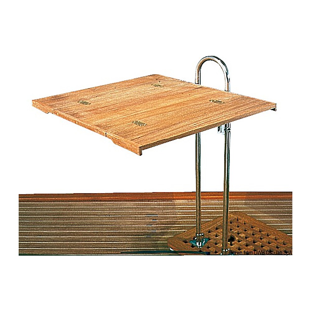 ARC Foldable teak table top 70x90 cm - foto originale Osculati Srl