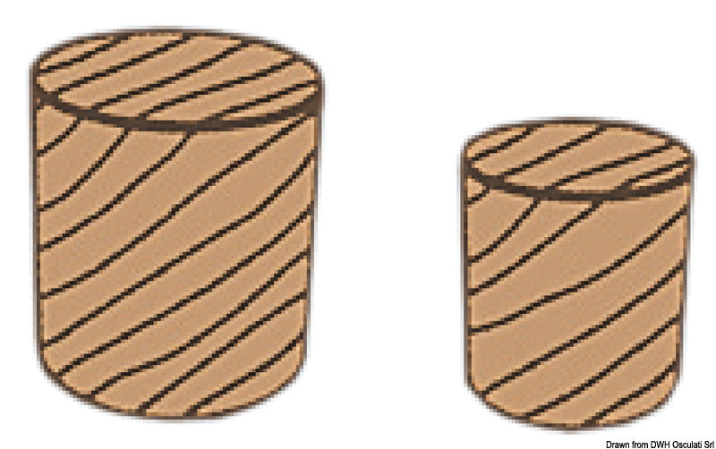 ARC Teak plugs 12 mm 100 pcs - foto originale Osculati Srl