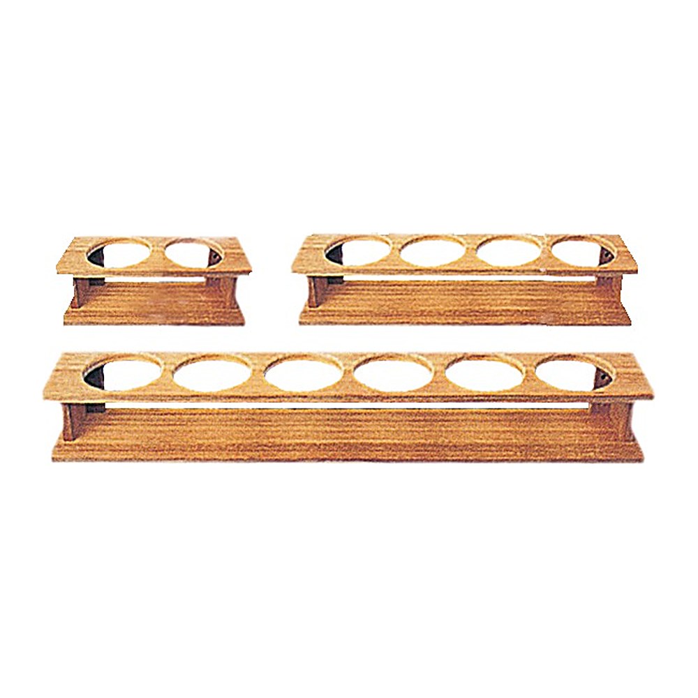 ARC Teak glass holder 425x87x90 mm - foto originale Osculati Srl