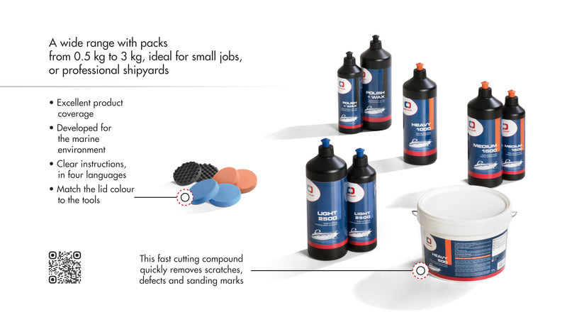 Osculati Light 2500 finishing polish 1kg - foto originale Osculati Srl