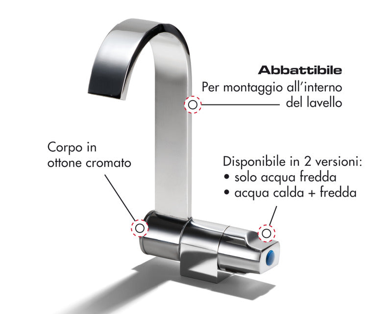 Style tap hot and cold water - foto originale Osculati Srl