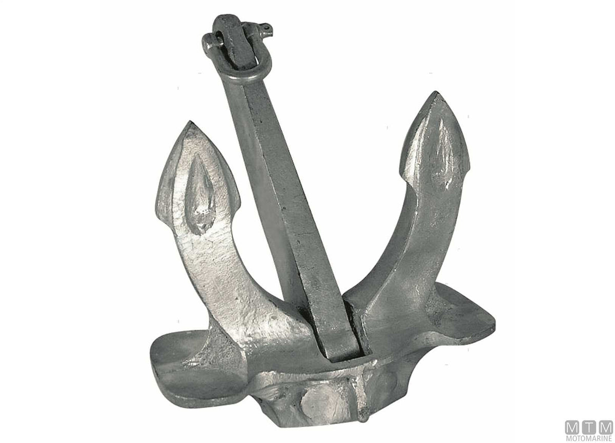 Hall anchor 18 kg hot-dip galvanized steel - original photo Motomarine Srl